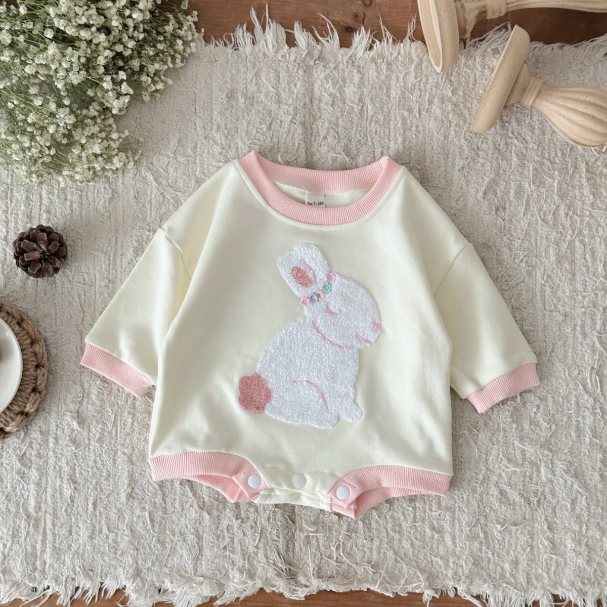 갓 태어난 여아를 위한 귀여운 동물 무늬와 꽃 자수 장 - Newborn Baby Girl Romper Floral 리뷰 및 가격