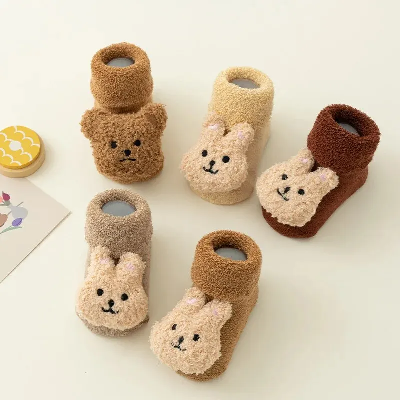 가을과 겨울 패션 벨벳 두꺼운 부드러운 밑창으로 간단하 - Unisex Baby Socks Non Slip 리뷰 및 가격